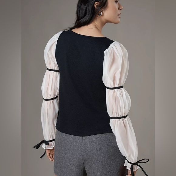 NWT Maeve (Anthropologie Exclusive) Balloon Sleeve Top l M - Picture 4 of 6